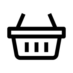 shopping basket icon for your website, mobile, presentation, and logo design.