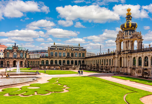 Crown gate in Dresdner Zwinger, Dresden, Germany
