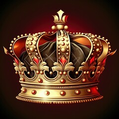king crown illustration, generative ai