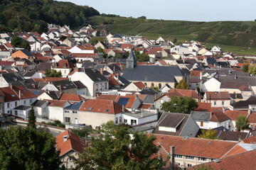 view of the french village