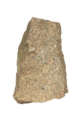 stone isolated from background, piece of rock for collage