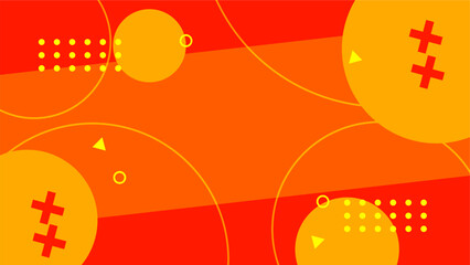 vector abstract geometric background with Memphis style