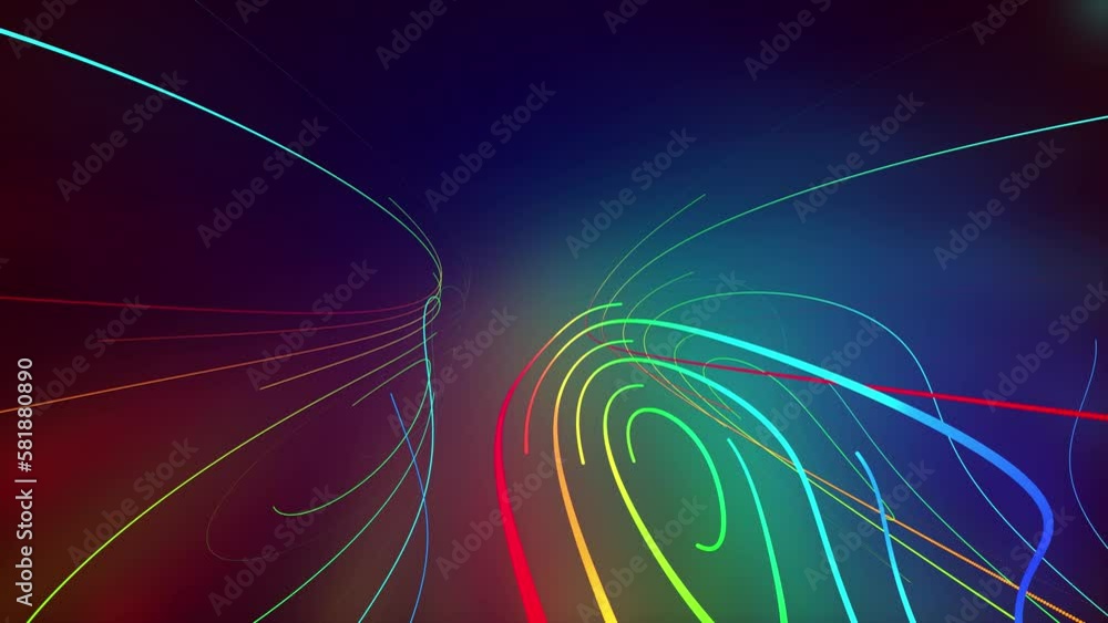 Poster abstract technology background. beautiful 3d line background. futuristic dotted lines background. 3d