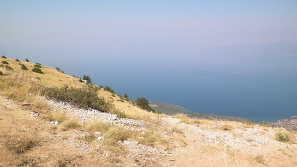 View form top of mountains in Galicica National Park, Macedonia.