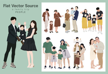Family Month Family Travel and Family Events People Silhouette Plane Vector Source