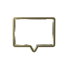 Naklejka premium Realistic Frame 3D render with transparent background