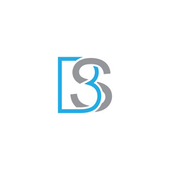 BS Letter Monogram Logo design