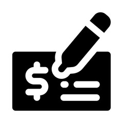 cheque icon for your website, mobile, presentation, and logo design.
