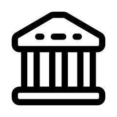 bank icon for your website, mobile, presentation, and logo design.