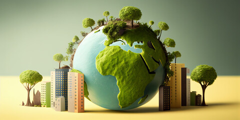 at the day of the earth  Generative ai