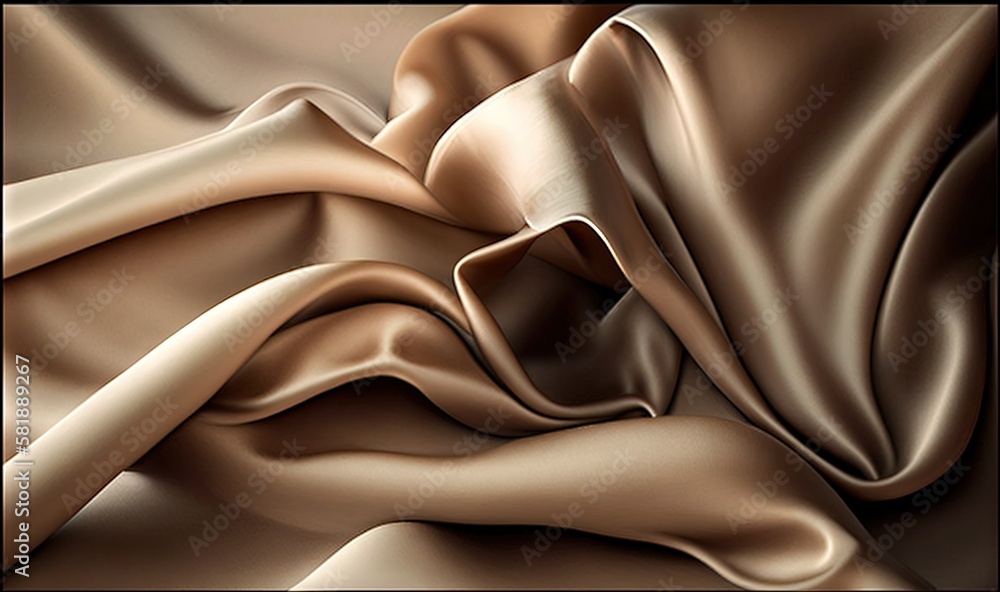 Poster a picture of a brown and tan fabric with a black frame around it and a black border around the edges