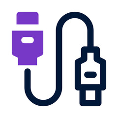 usb cable icon for your website, mobile, presentation, and logo design.