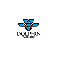 DOLPHIN CARTOON LOGO DESIGN