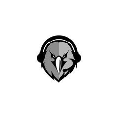 EAGLE HEADPHONE LOGO DESIGN