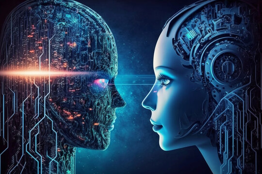 Ai chatGPT is bot to smart and Hitech to communicate with human. Ai connection to global cyber network, generative ai