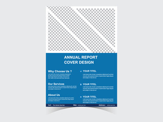 Obraz premium Design Annual Report Cover Vector Template Poster Cover Presentation Portfolio Web Banner Brochures Flyers Presentations Leaflet Magazine a4 size- stock vector