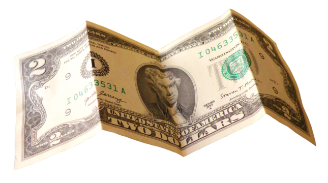 American two dollar bill