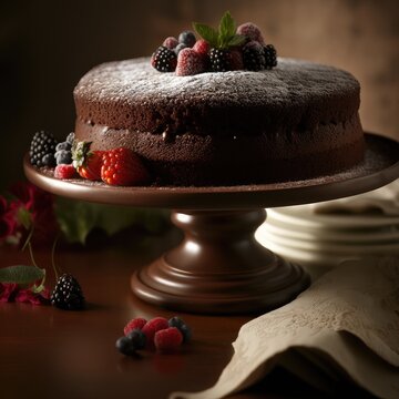 Commercial food photography illustration created using generative AI.