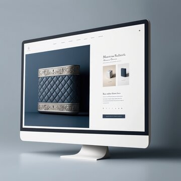 Website mockup illustration created using generative AI.