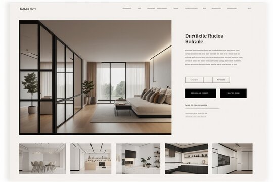 Website mockup illustration created using generative AI.