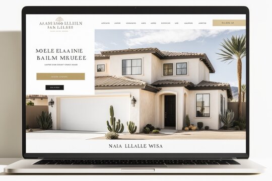 Website mockup illustration created using generative AI.