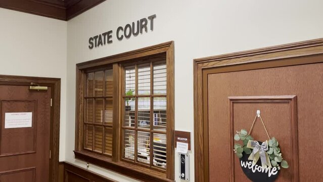 Burke County Judicial center tilt State Court department door and window