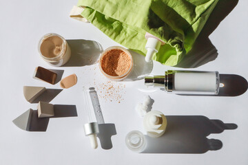 Women's Cosmetic Bag: Essentials and Accessories Inside