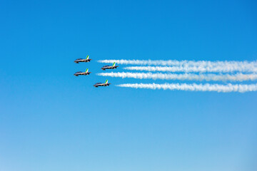 Frecce tricolore acrobatiche della aeronautica italiana