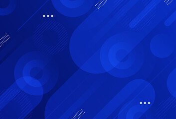 Modern background .geometric style, dark blue gradient and circles