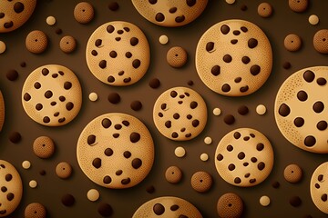 Obraz premium background of cookies