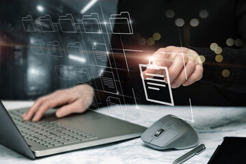 Concept of interactive work with electronic documents.