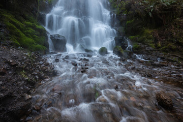 Fairy Falls waterfall in the beautiful Columbia River Gorge, Oregon