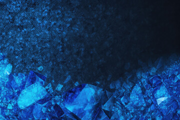 Obraz na płótnie Canvas Sapphire Blue Gemstone Background - Gemstones Textures Backdrop Series - Blue Sapphire Wallpaper created with Generative AI technology