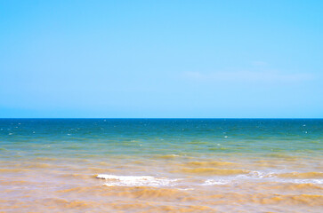 Fototapeta na wymiar surf of the sea beach, beautiful seascape