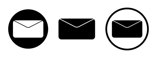 Email icon. Mail vector set. Message symbol. Envelope sing. Letter icon.
