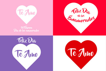 set of valentines day images