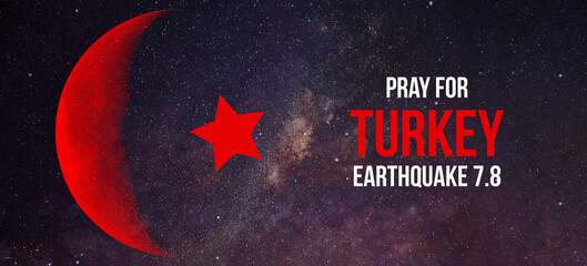 red moon of turkey flag