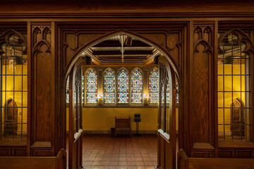Fototapeta na wymiar Interior view of the First Methodist Church