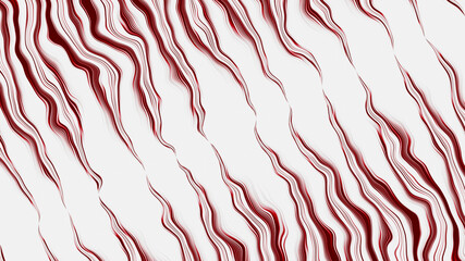 Hypnotic abstract psychedelic illustration. Red and white background