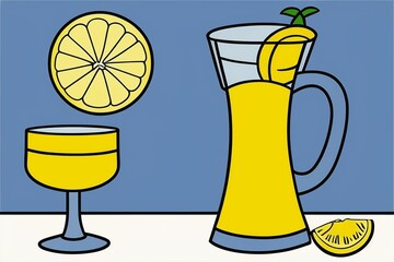 glass of lemonade (generative ai)
