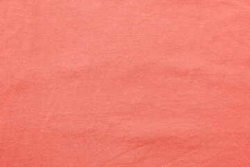 Fototapeta premium Closeup view of coral fabric texture as background