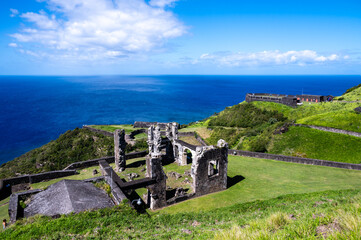Coastline at Brimstone Hill Fortress - Saint Kitts