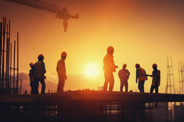 Fototapeta na wymiar Worker on a construction site