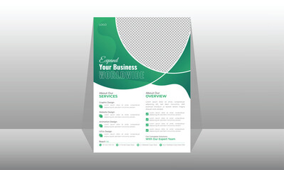 Modern Business Flyer Design Template Abstract Vector Design Stylish Flyer Design Cover Template Colorful Gradient Background