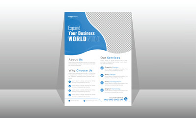 Modern Business Flyer Design Template Abstract Vector Design Stylish Flyer Design Cover Template Colorful Gradient Background
