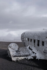 Plane crash in deserted place in Iceland 