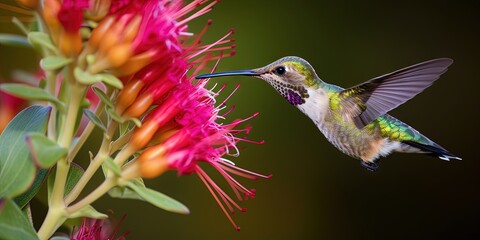 colorful hummingbird outside