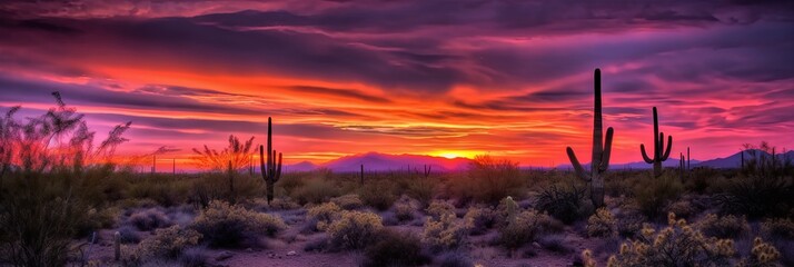 Vibrant Arizona sunset