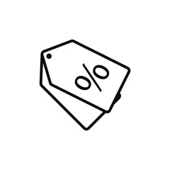 Tag icon. Label. Price. Vector illustration on a white background.
