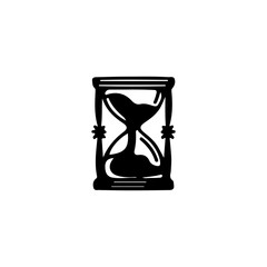 vector illustration of hourglass concept
